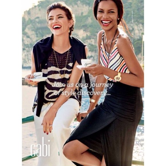 CABI #5043 Chevron Striped Linea Cami Tank Top S - Picture 8 of 14